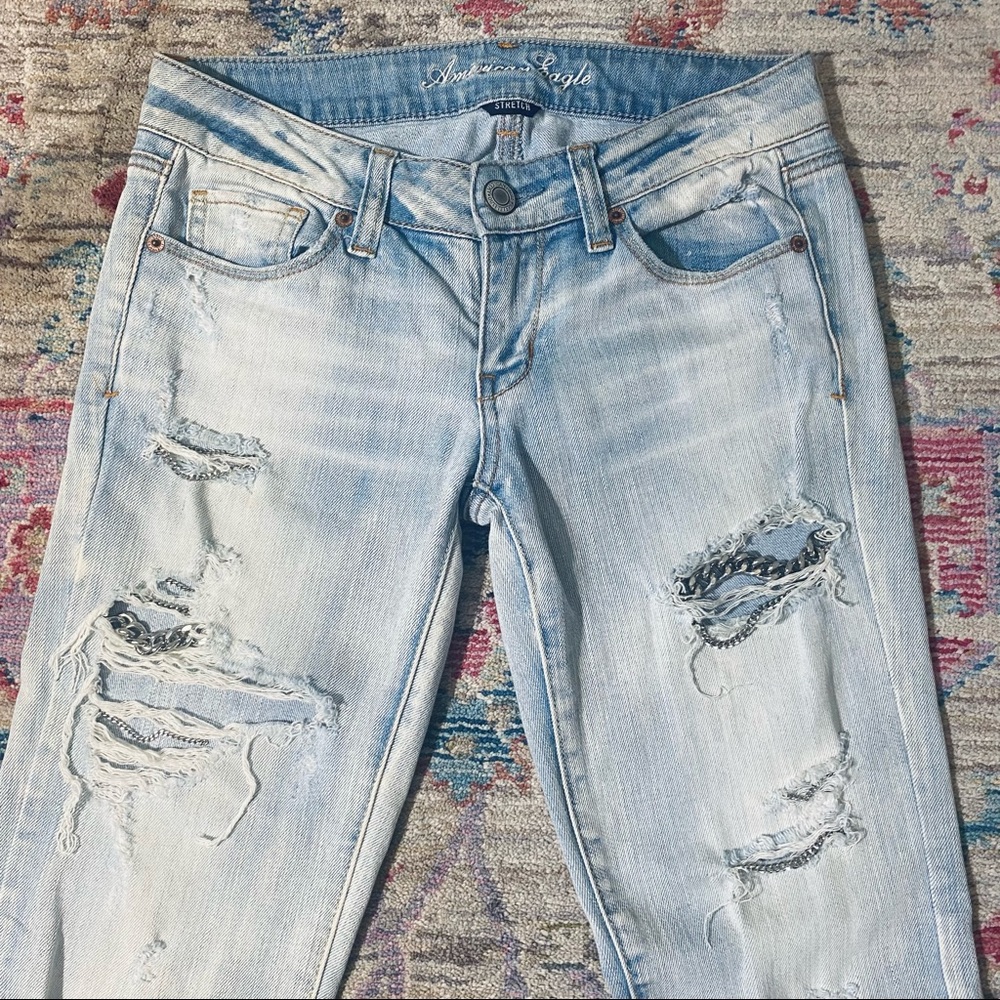 Custom Ripped Chain Jeans - Picture 3 of 13